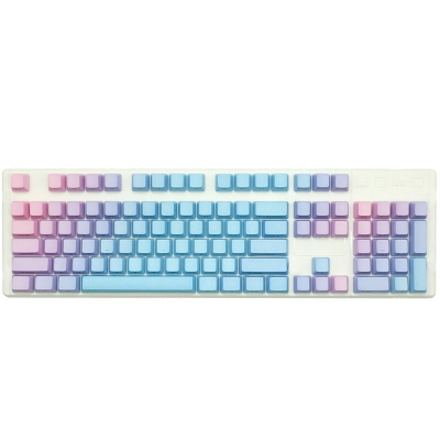 Stock Clearance 104 PBT Gradient Dip-dye Keycaps OEM Profile Laser Carving Legends for Mechanical Gaming Keyboard